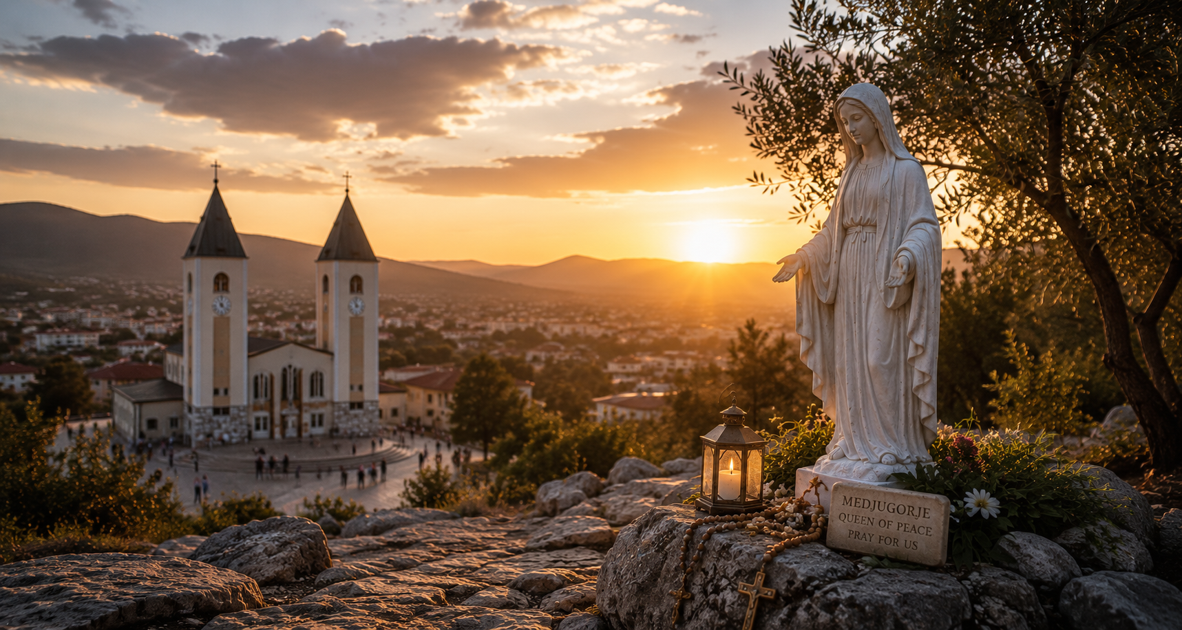 Medjugorje inspired Catholic sacred art scene