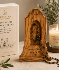 Olive Wood Rosary Holder