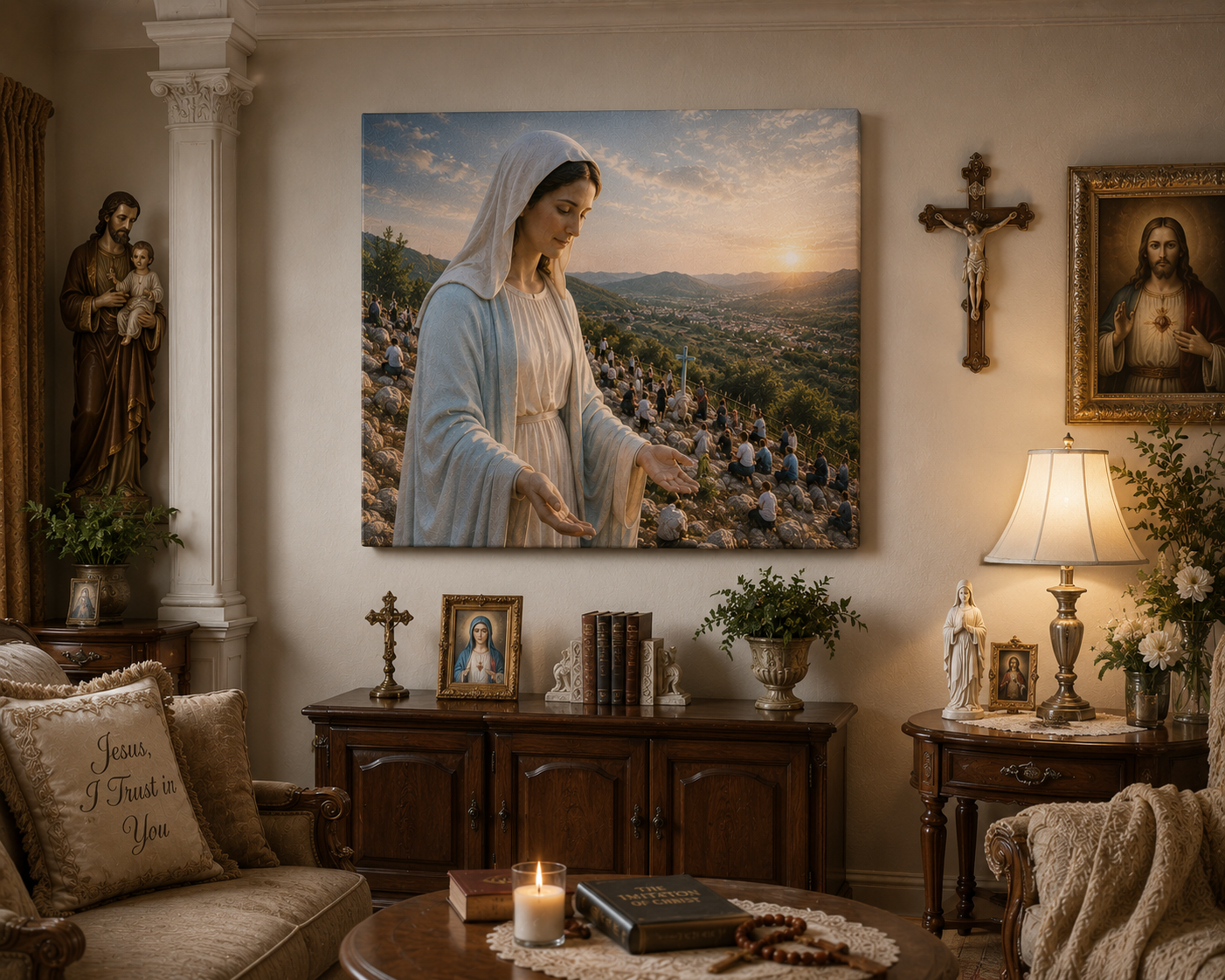 Our Lady Canvas Print - Image 3